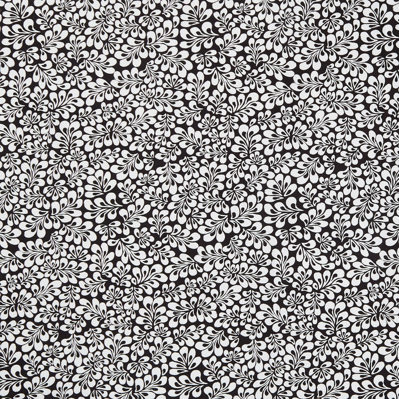 Inkwell - Petals Black Yardage