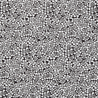 Inkwell - Petals Black Yardage