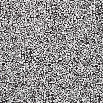 Inkwell - Petals Black Yardage