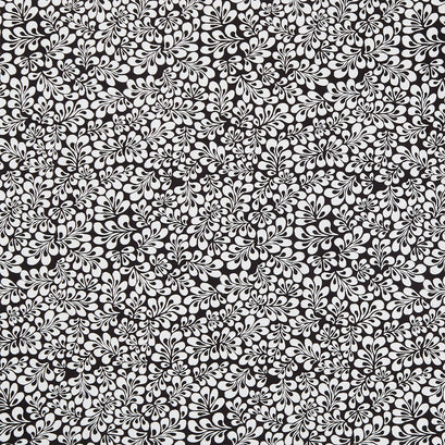 Inkwell - Petals Black Yardage