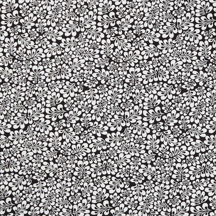 Inkwell - Petals Black Yardage