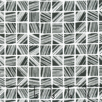 Inkwell - Grid Black Yardage