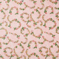 Holiday Flourish Peppermint Twist - Peppermint Candies Camellia Metallic Yardage