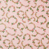 Holiday Flourish Peppermint Twist - Peppermint Candies Camellia Metallic Yardage