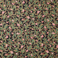 Holiday Flourish Peppermint Twist - Sprigs Black Metallic Yardage