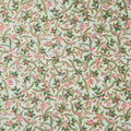 Holiday Flourish Peppermint Twist - Sprigs Sage Metallic Yardage