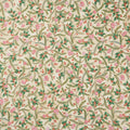 Holiday Flourish Peppermint Twist - Sprigs Cream Metallic Yardage