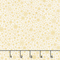 Holiday Flourish - Peppermint Twist Snowflakes Vanilla Metallic Yardage