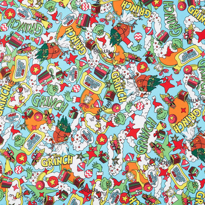 How the Grinch Stole Christmas - Comic Grinch Holiday Yardage