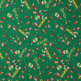 How the Grinch Stole Christmas - Grinch Icon Toss Evergreen Yardage
