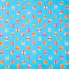 Whisker Wonderland - Cat Faces Pool Yardage