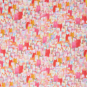Whisker Wonderland - Packed Cats Blossom Yardage