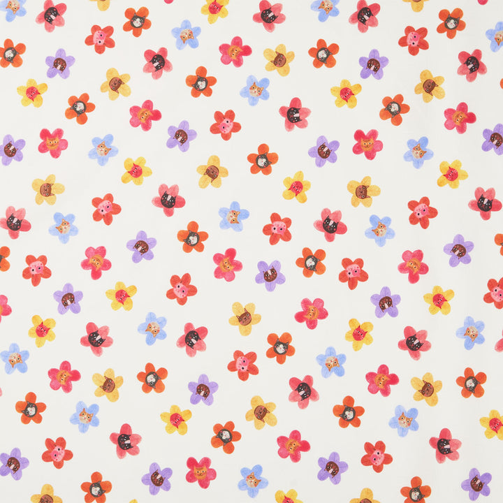 Whisker Wonderland - Flowers Cream Yardage