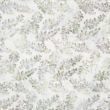 Artisan Batiks - Morning Mist Leaves Sage Yardage