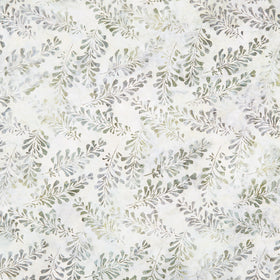 Artisan Batiks - Morning Mist Leaves Sage Yardage