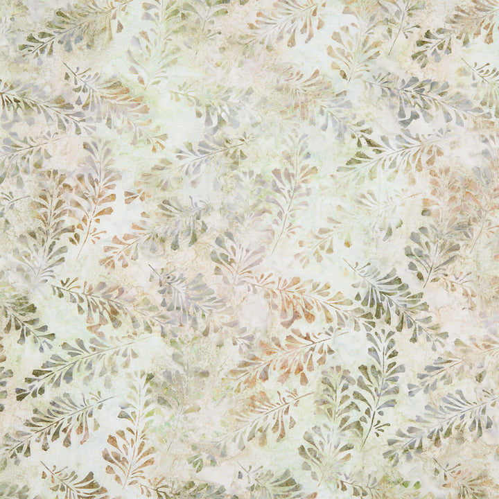 Artisan Batiks - Morning Mist Leaves Pistachio Yardage