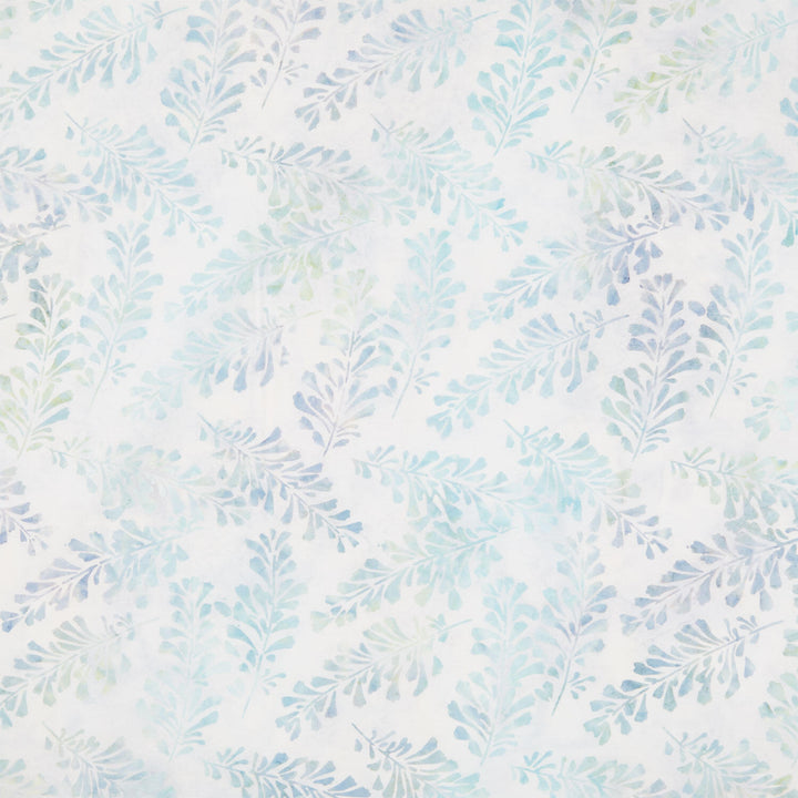 Artisan Batiks - Morning Mist Leaves Glacier Yardage