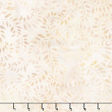 Artisan Batiks - Morning Mist Swirly Leaves Natural Yardage