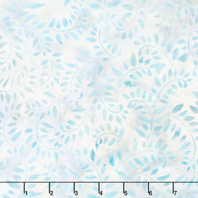 Artisan Batiks - Morning Mist Swirly Leaves Water Yardage