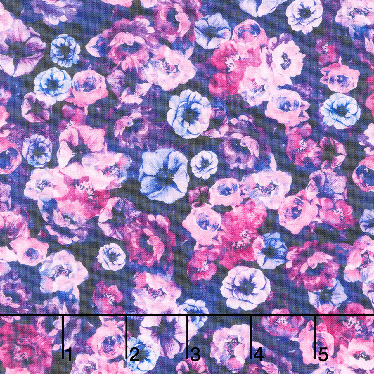 Meadow Mystique - Flowers Violet Yardage