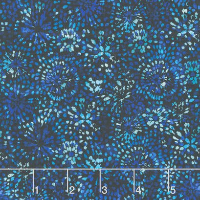 Meadow Mystique - Petals Blueberry Yardage