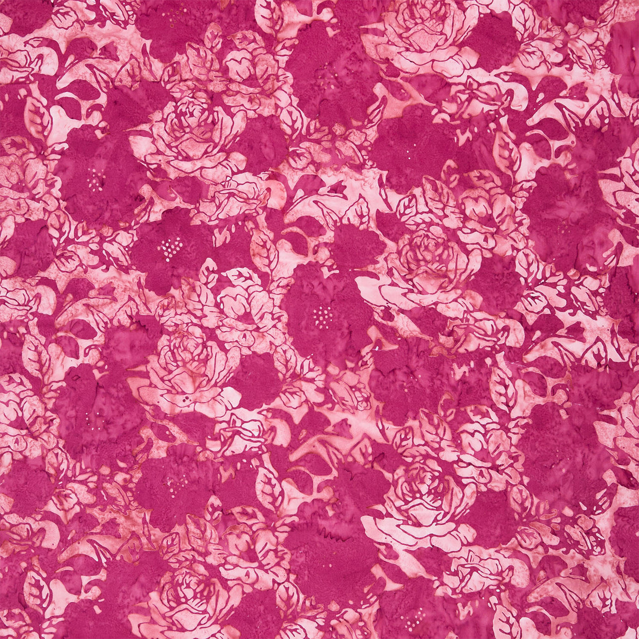 Artisan Batiks - Sweet Blossoms Large Flowers Fuchsia Yardage
