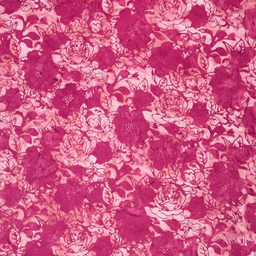 Artisan Batiks - Sweet Blossoms Large Flowers Fuchsia Yardage