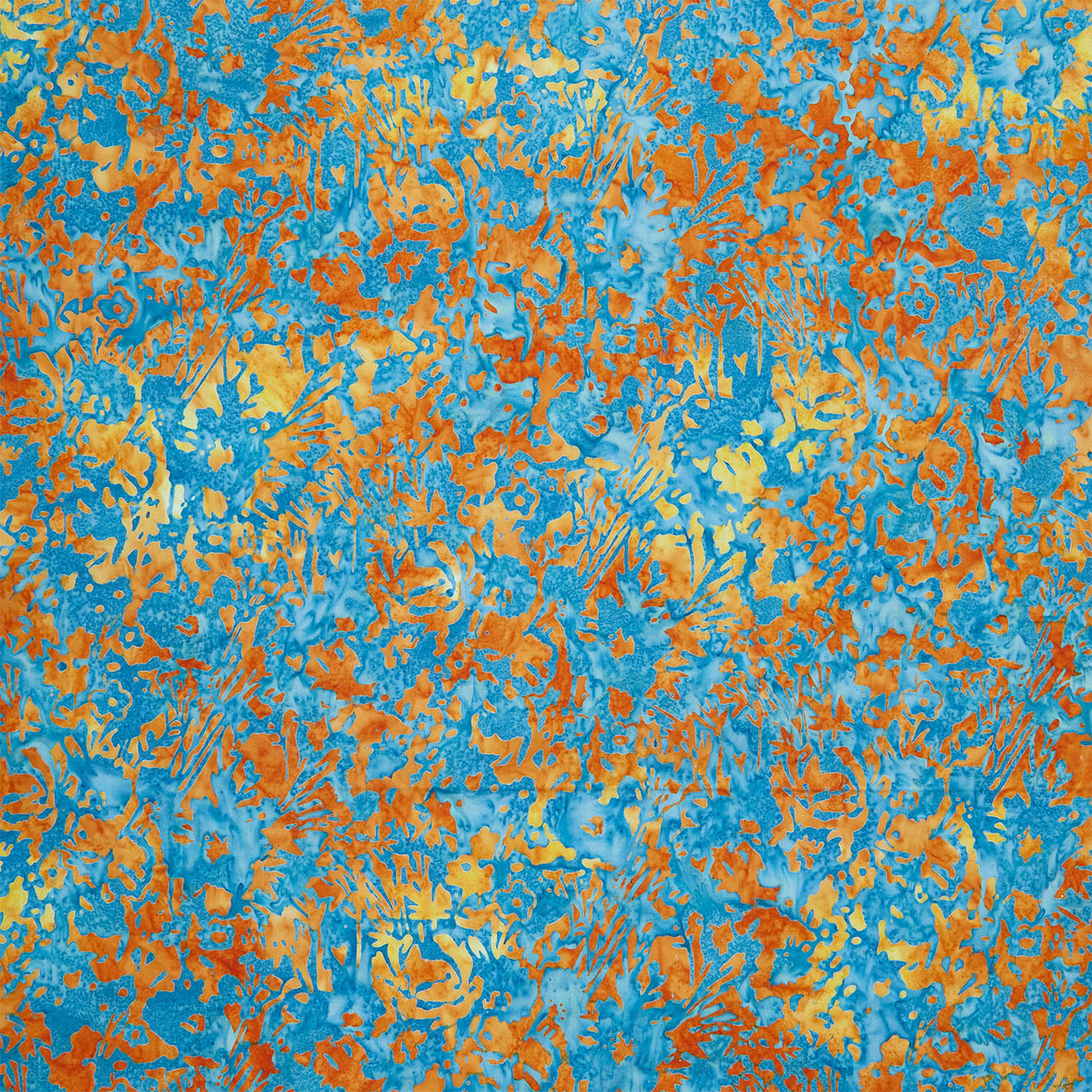 Artisan Batiks - Sweet Blossoms Packed Flowers Tiger Lily Yardage