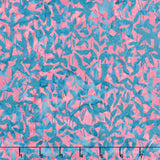 Artisan Batiks - Sweet Blossoms Leaves, Stems Blueberry Yardage