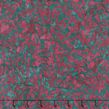 Artisan Batiks - Sweet Blossoms Leaves, Stems Blackberry Yardage