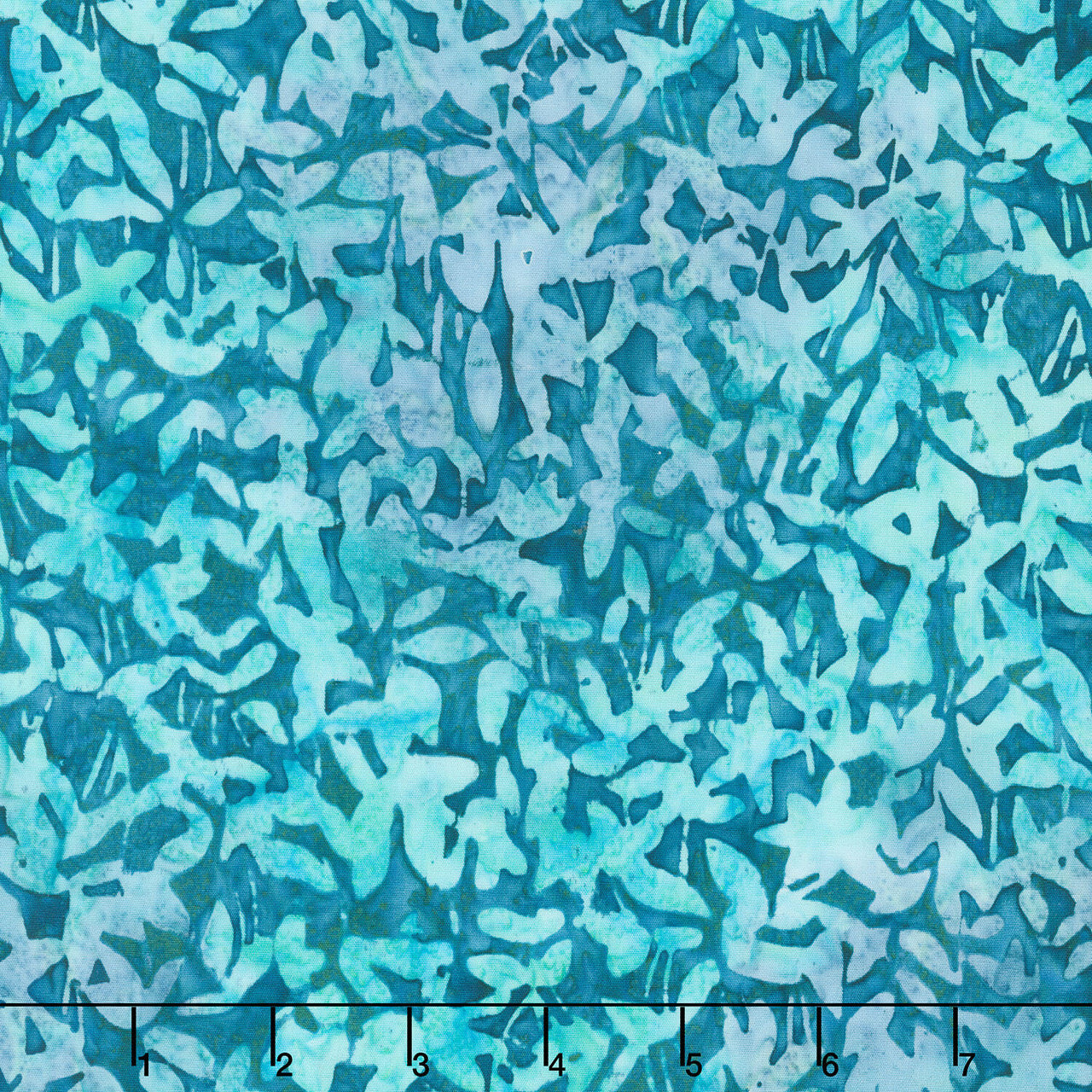 Artisan Batiks - Sweet Blossoms Leaves, Stems Waterfall Yardage