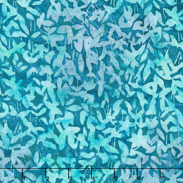 Artisan Batiks - Sweet Blossoms Leaves, Stems Waterfall Yardage