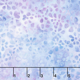 Artisan Batiks - Dancing Petals Flowers Powder Yardage