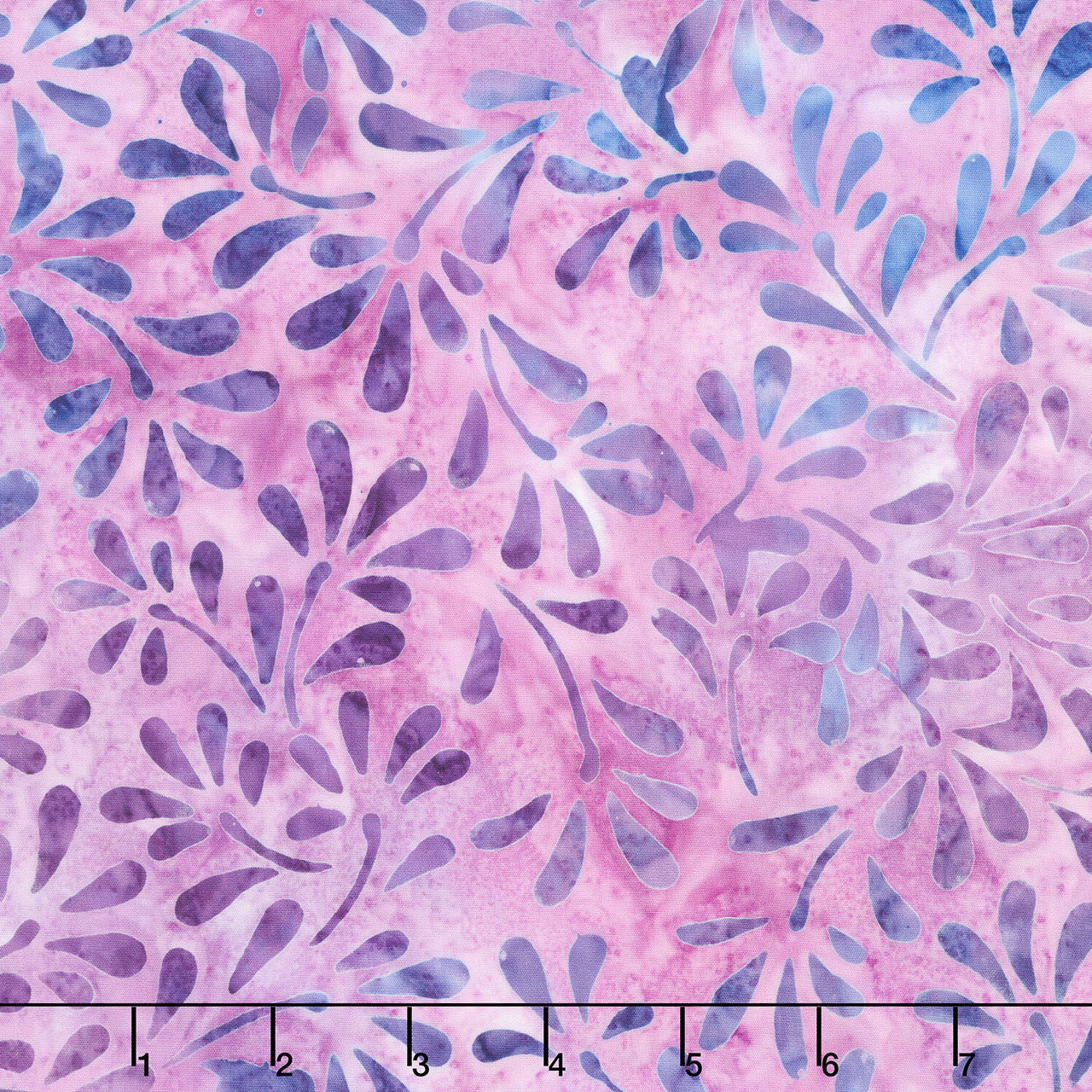 Artisan Batiks - Dancing Petals Sprigs Thistle Yardage