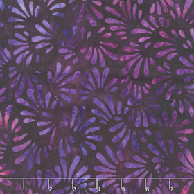 Artisan Batiks - Dancing Petals Petals Aubergine Yardage
