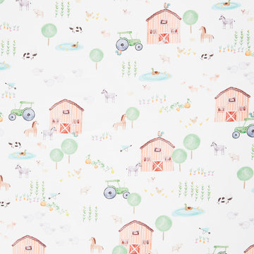 Farm Charm - Farm White Yardage