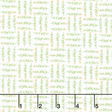 Farm Charm - Corn Stalks White Yardage