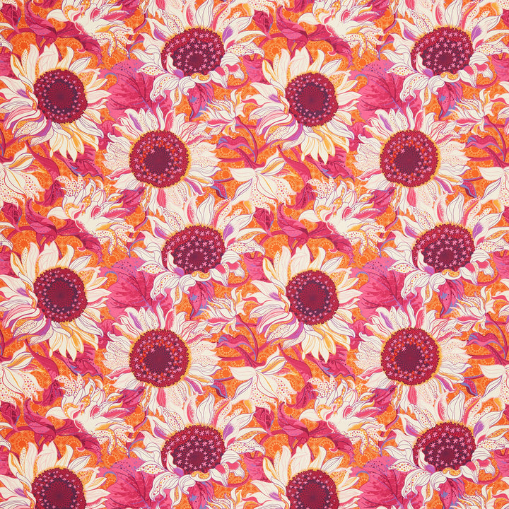 Sunflower Sonata - Sunflowers Orange Yardage