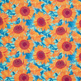 Sunflower Sonata - Sunflowers Mint Yardage