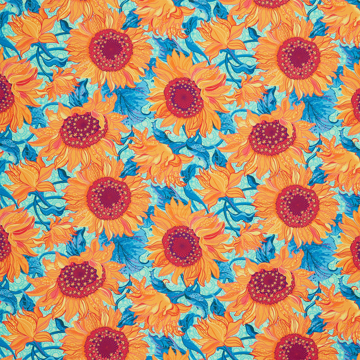 Sunflower Sonata - Sunflowers Mint Yardage