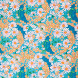 Sunflower Sonata - Daisies Aqua Yardage