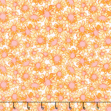 Sunflower Sonata - Small Daisies Yellow Yardage