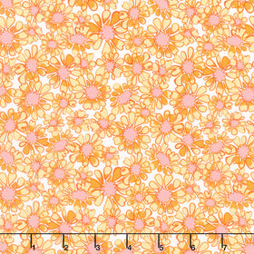 Sunflower Sonata - Small Daisies Yellow Yardage