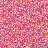 Sunflower Sonata - Small Daisies Pink Yardage