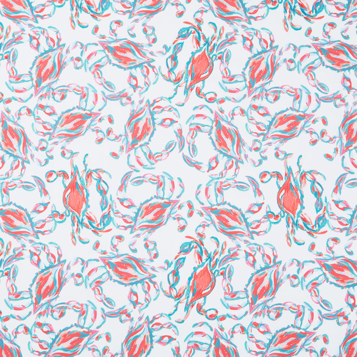 The Coastal Collection - King Crabs Coral Yardage