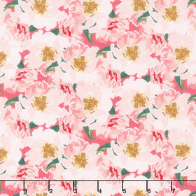 The Coastal Collection - Flowers Peony Yardage