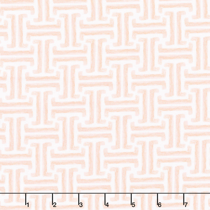 The Coastal Collection - Greek Keys Salmon Yardage