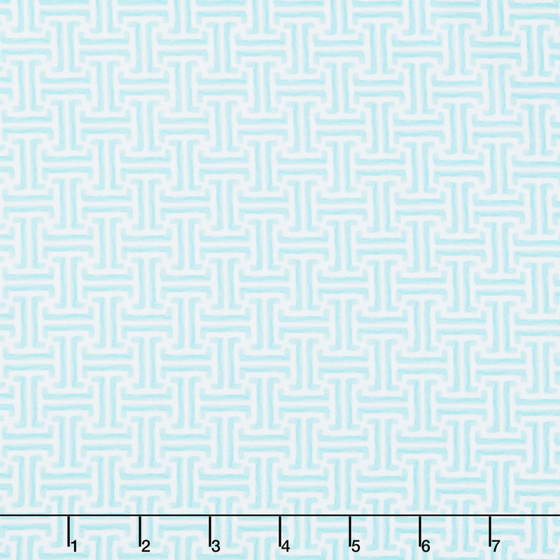 The Coastal Collection - Greek Keys Sea Glass Yardage