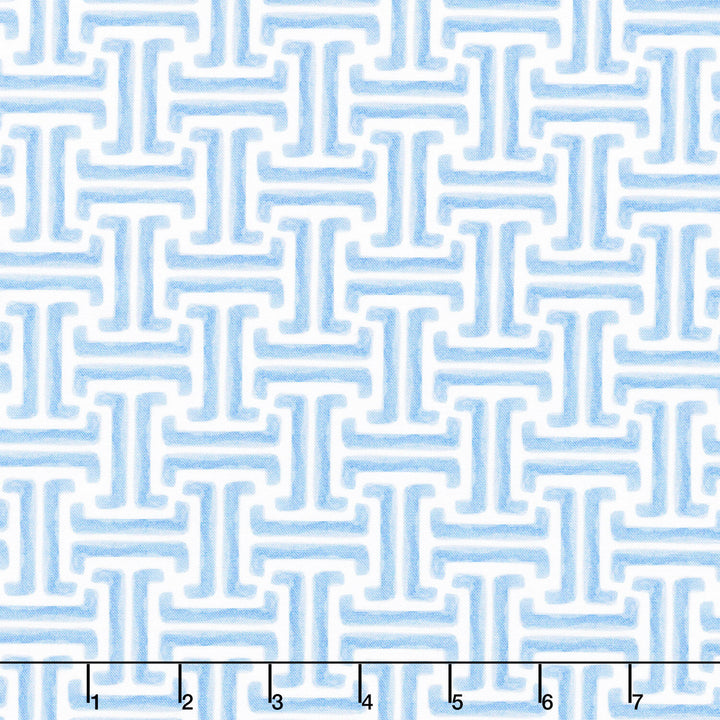 The Coastal Collection - Greek Keys Breeze Yardage