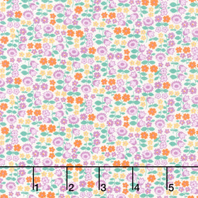 Darlene's Favorites - Mixed Florals Lavender Yardage